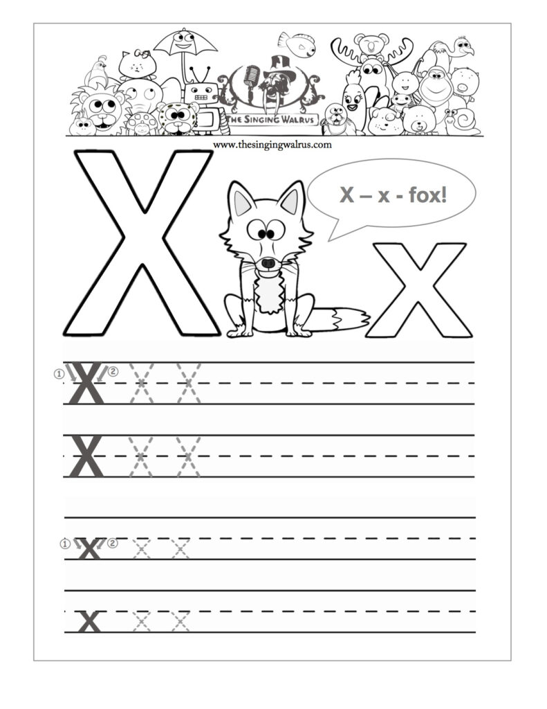 Preschool Reading Writing Worksheets Trace And Write The