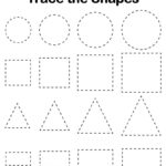 Preschool Tracing Worksheets Best Coloring For Kids Shapes