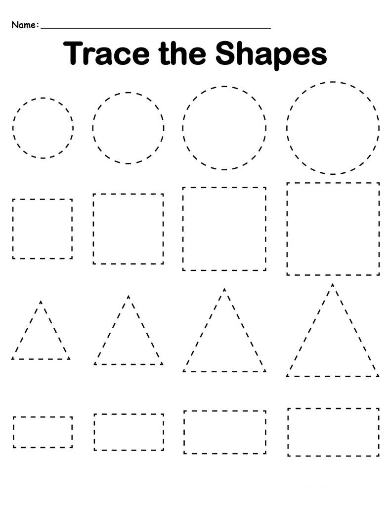 Preschool Tracing Worksheets Best Coloring For Kids Toddlers
