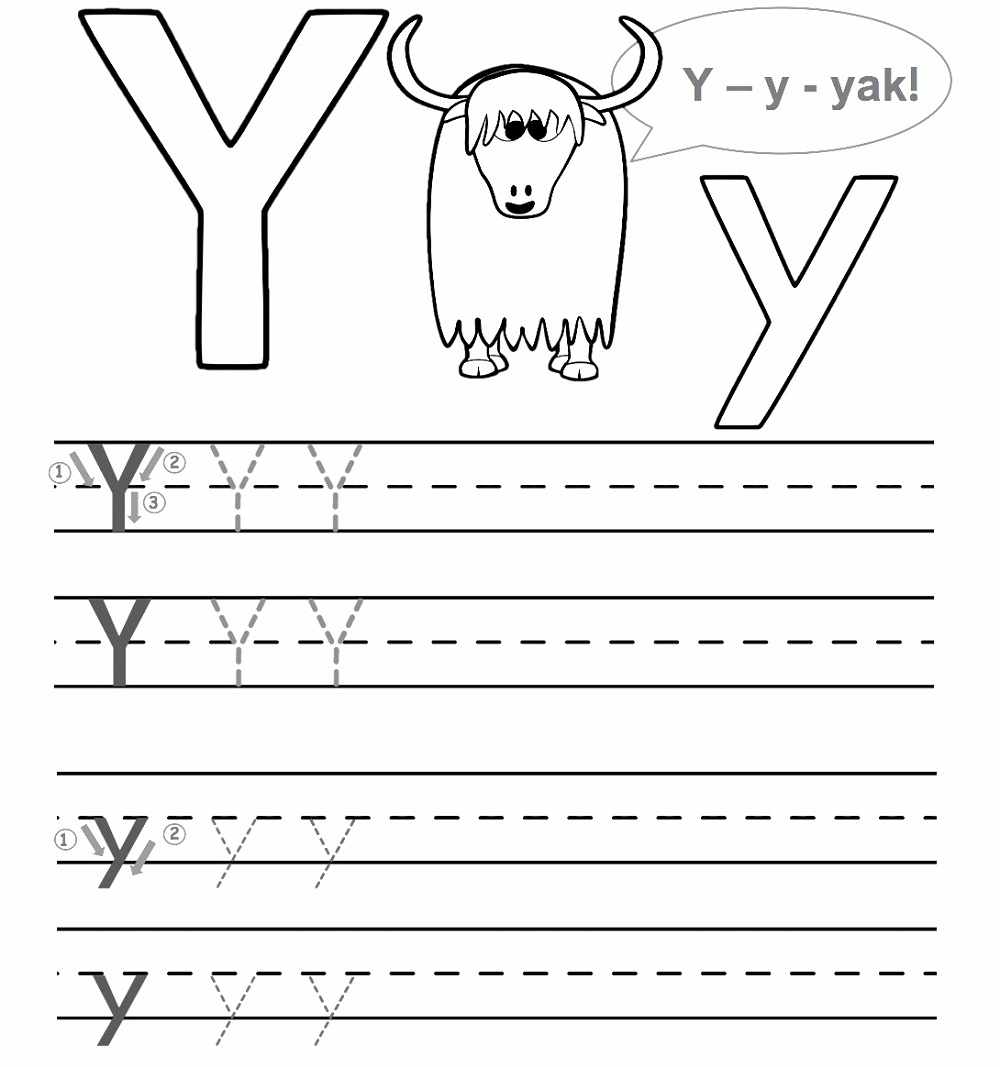 Preschool Worksheet Gallery: Letter Y Worksheets For Preschool with Letter Y Worksheets For Toddlers