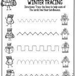 Preschool Worksheets Winter Tracing   The Keeper Of The Memories