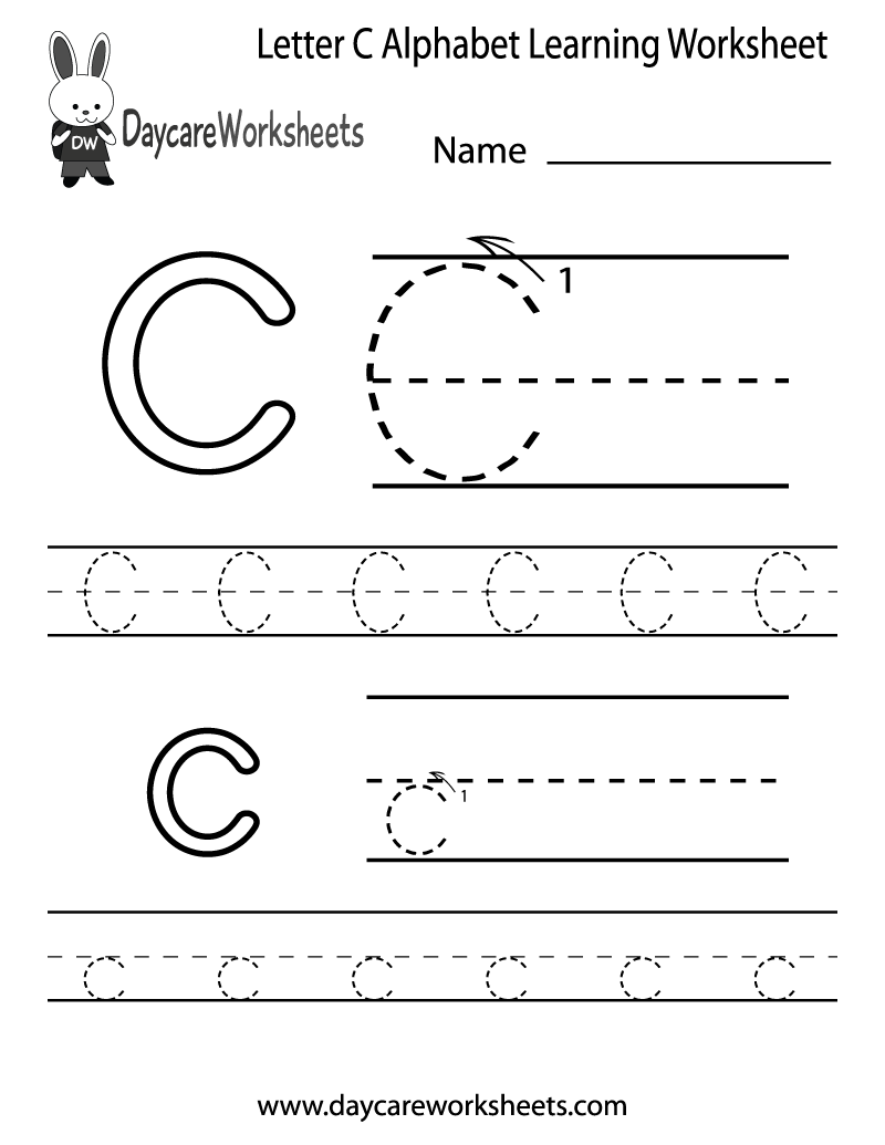 Preschoolers Can Color In The Letter C And Then Trace It with regard to Letter C Worksheets For Preschool