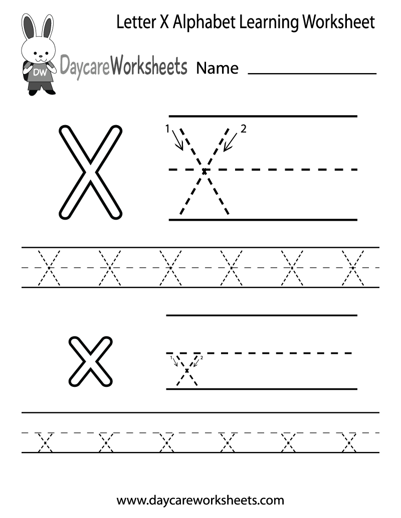 Preschoolers Can Color In The Letter X And Then Trace It inside Letter X Tracing Worksheets Preschool