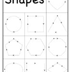 Preschool+Shapes+Tracing+Worksheet | Shape Tracing