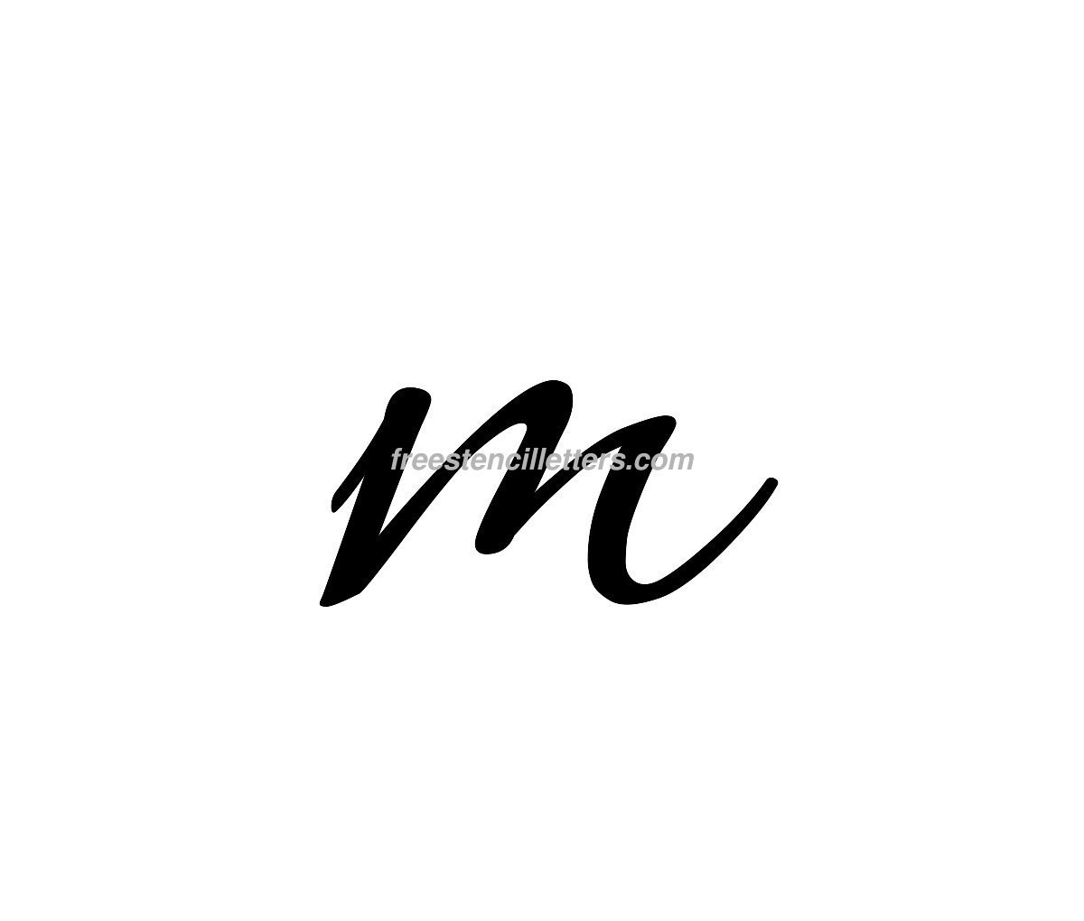 Print Small M Letter Stencil - Free Stencil Letters