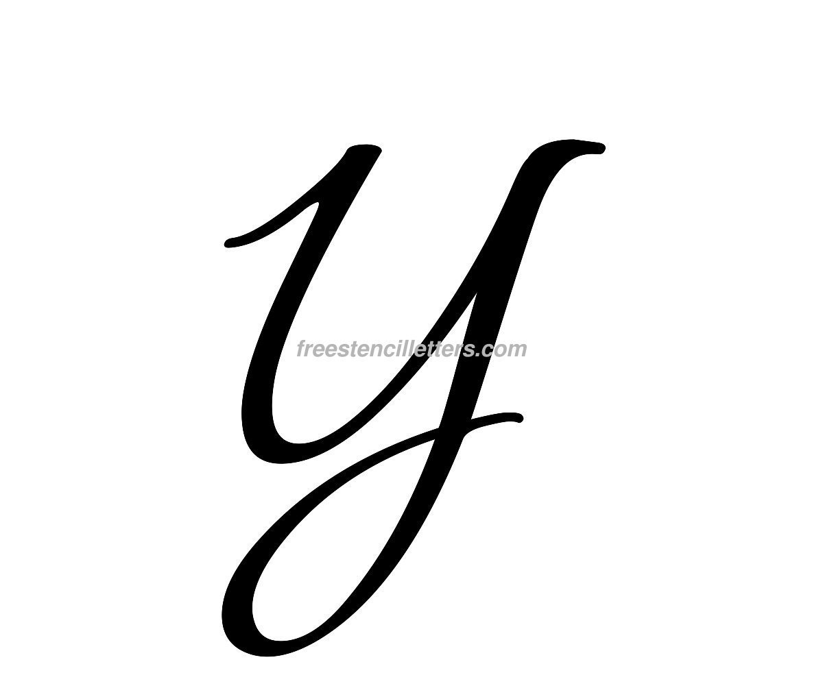 Print Y Letter Stencil - Free Stencil Letters