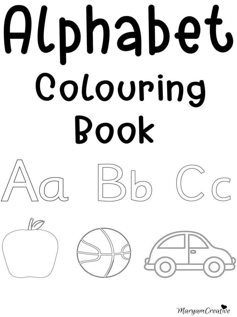 Printable Alphabet Colouring Book, Preschool, Reception Inside Alphabet Worksheets For Reception
