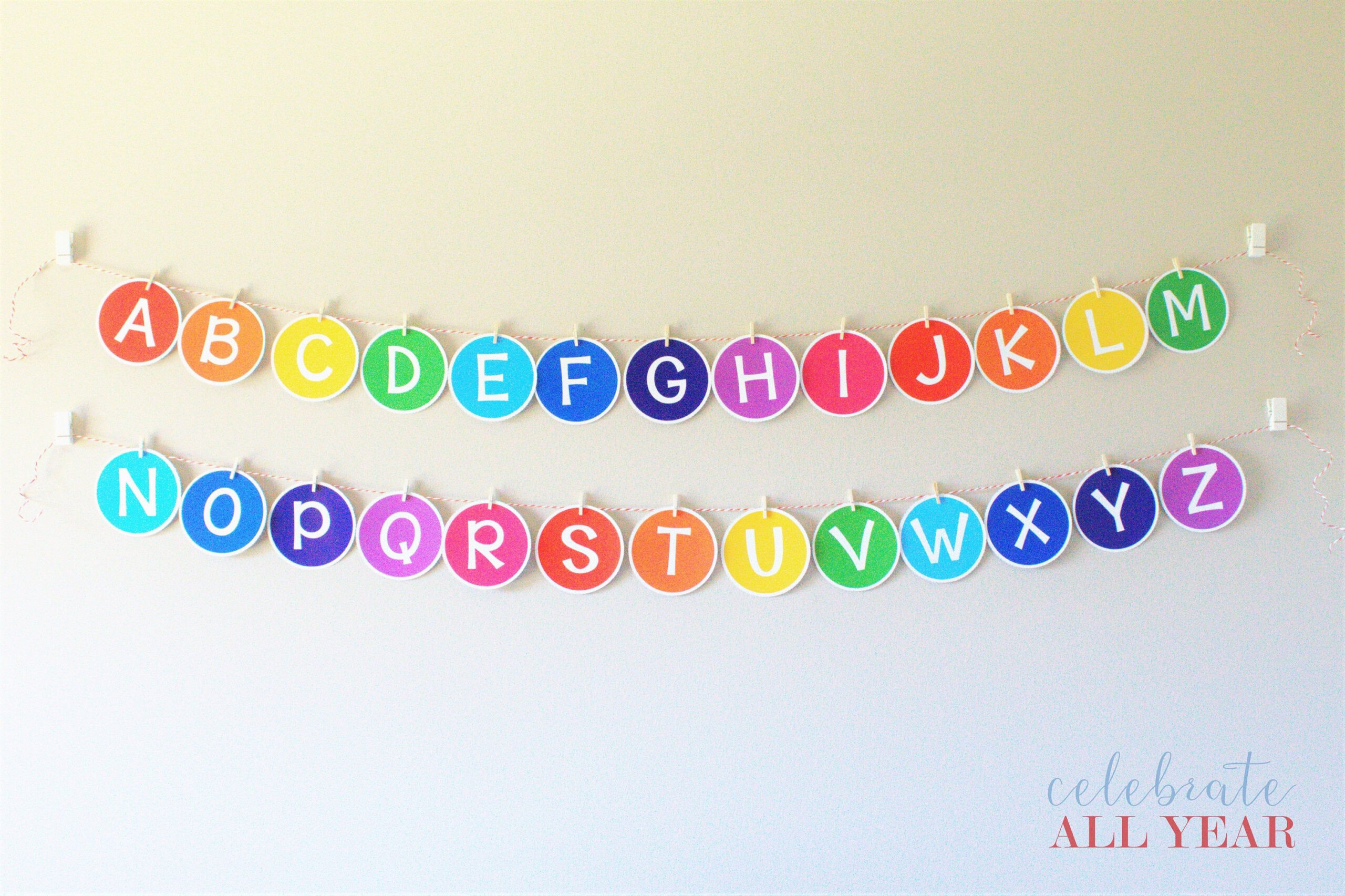 Printable Classroom Alphabet Banner | Etsy In 2020