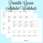 Printable Cursive Alphabet Worksheets | Cursive Writing