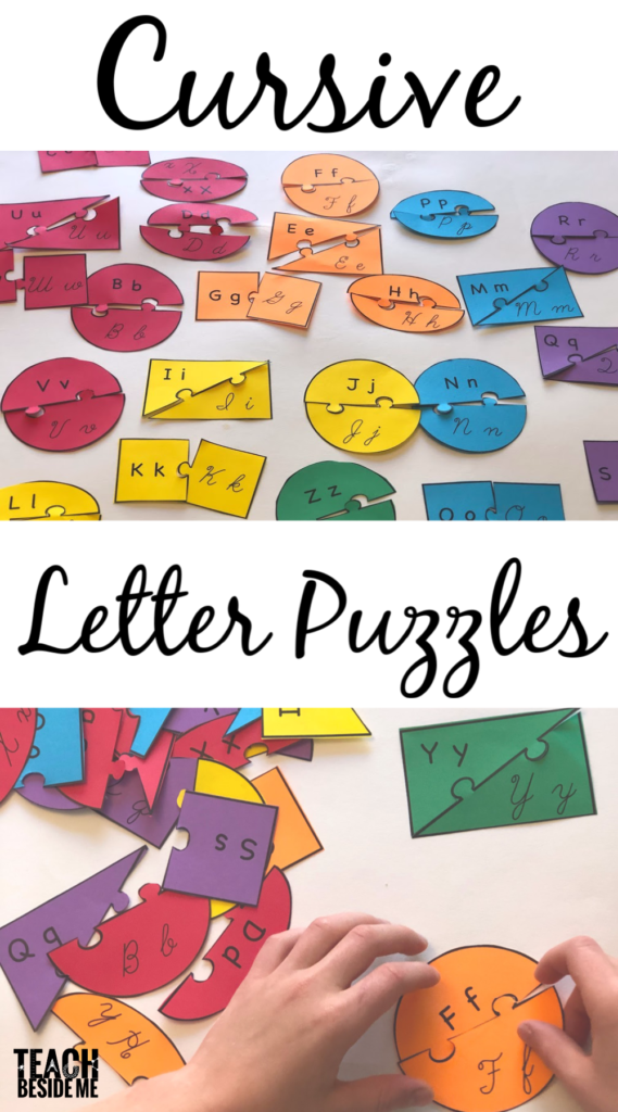 Printable Cursive Letter Puzzles | Learning Cursive Printable Cursive Letter Puzzles | Learning Cursive
