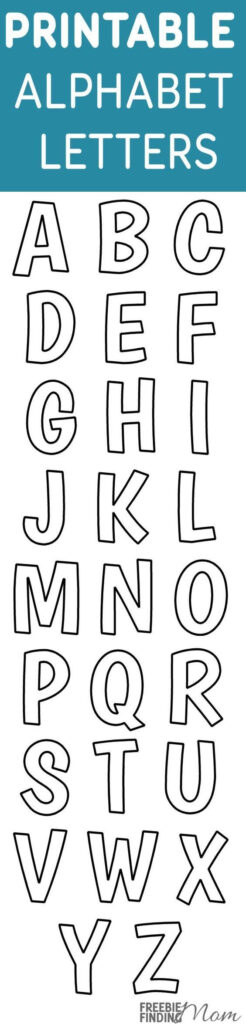Printable Free Alphabet Templates | Alphabet Templates Inside Alphabet Tracing Stencils