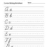 Printable Handwriting Worksheets Spectrum Cursive Template Throughout Name Tracing Practice With Red And Blue Lines