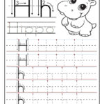 Printable Letter H Tracing Worksheets For Preschool Pertaining To H Letter Tracing