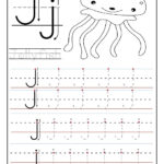 Printable Letter J Tracing Worksheets For Preschool Inside Letter J Tracing Sheet