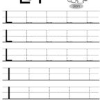 Printable Letter L Tracing Worksheets For Preschoolfree With Regard To Letter L Tracing Worksheet