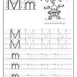 Printable Letter M Tracing Worksheets For Preschool Bobbi Pertaining To Letter M Tracing Worksheet