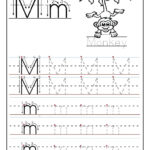 Printable Letter M Tracing Worksheets For Preschool In Letter M Worksheets For Toddlers
