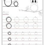 Printable Letter O Tracing Worksheets For Preschool Intended For O Letter Tracing