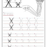 Printable Letter X Tracing Worksheets For Preschool In Tracing Letter X Preschool