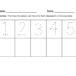 Printable Number Trace Worksheets | Writing Numbers, Numbers
