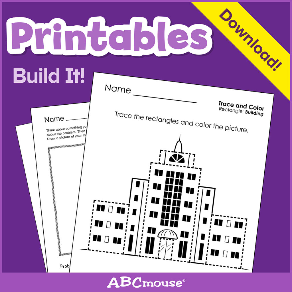 Printables: Build It - Learn@home Learn@home within Abcmouse Name Tracing