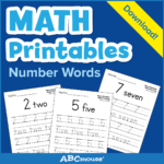 Printables: Number Words   Learn@home Learn@home Within Name Tracing On Abcmouse