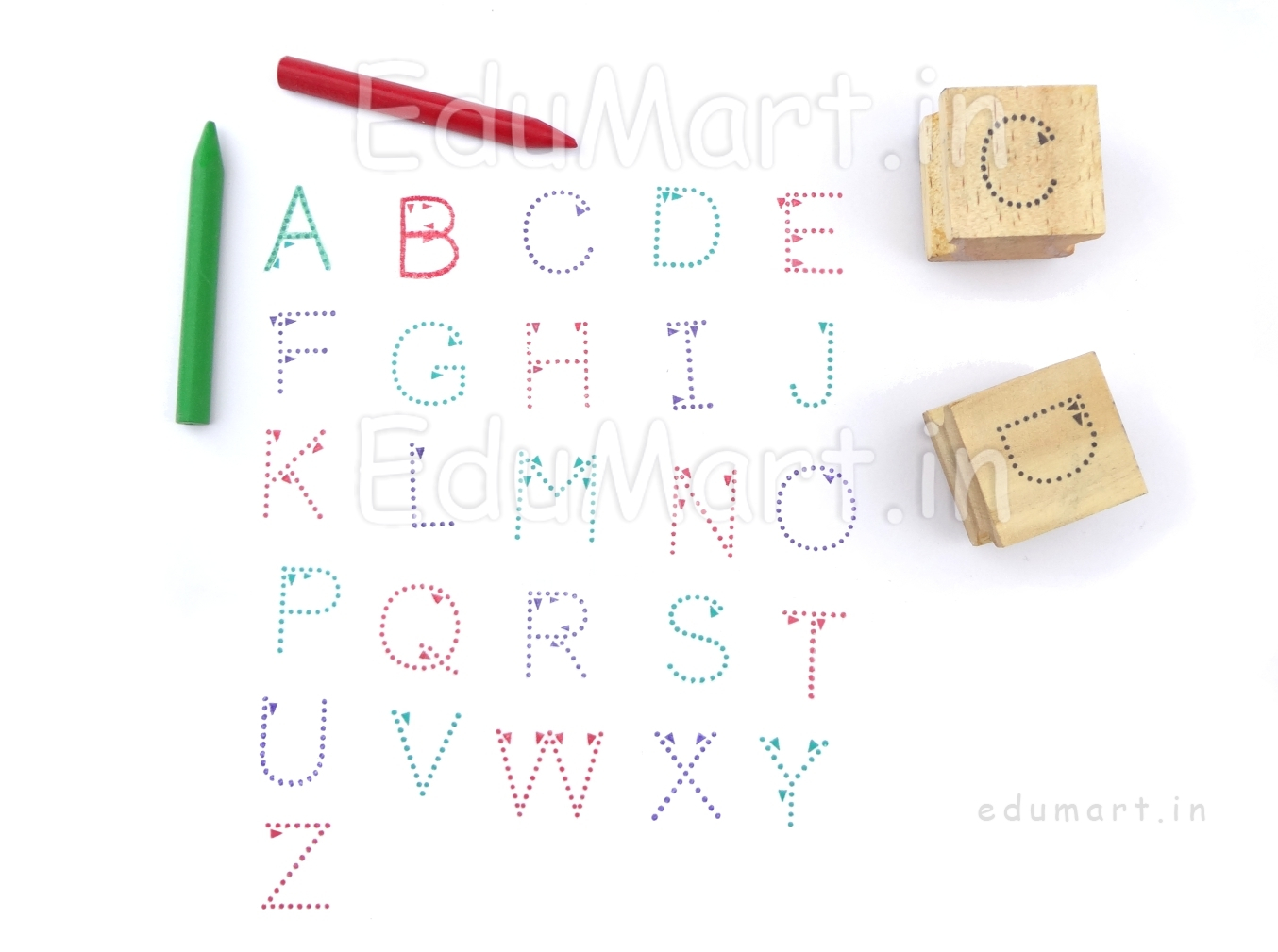 Product|Language Rubber Stamps|Upper Case Alphabet Rubber pertaining to Alphabet Tracing Stamps