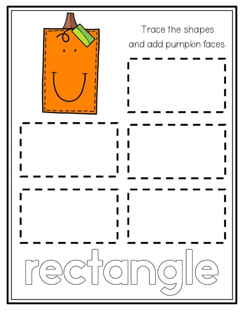 Pumpkin Shape Tracing   Preschool Mom