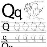Q Free Handwriting Worksheet Print 2,400×2,988 Pixels