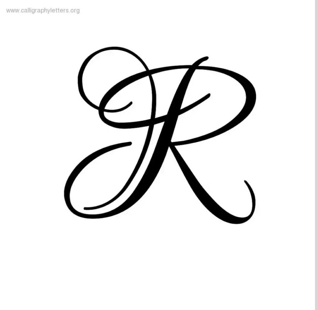 R Letter | Lettering Styles, Letter R Tattoo, Cursive R