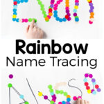 Rainbow Name Tracing Activity | Name Activities Preschool In Preschool Name Tracing Ideas
