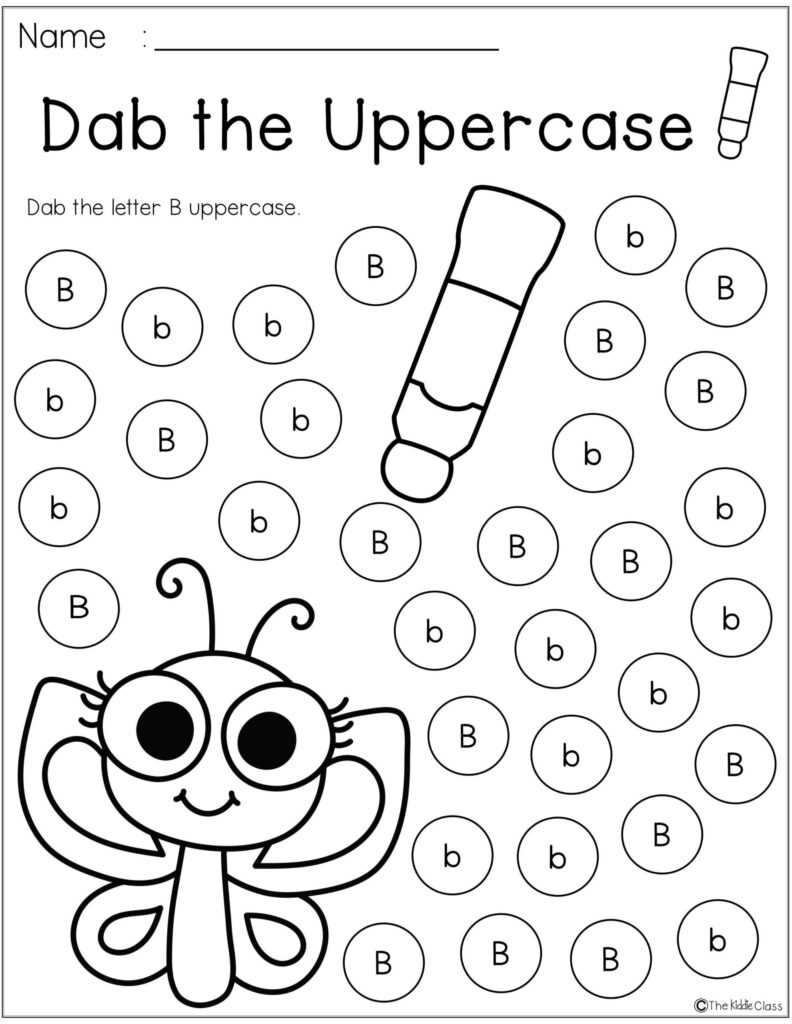 Reading Comprehension Worksheet Kindergarten Letter Throughout Alphabet Worksheets For Reception