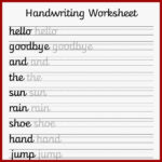 Remarkable Printable Handwriting Practice Sheets
