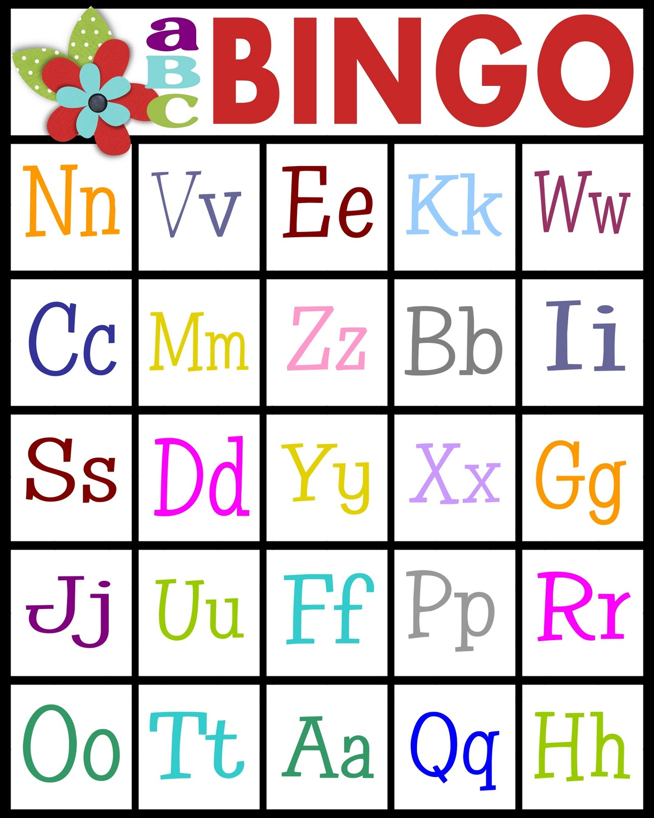 Sassy Sanctuary: Abc&amp;#039;s Bingo- Free Printable! with Alphabet Bingo Worksheets