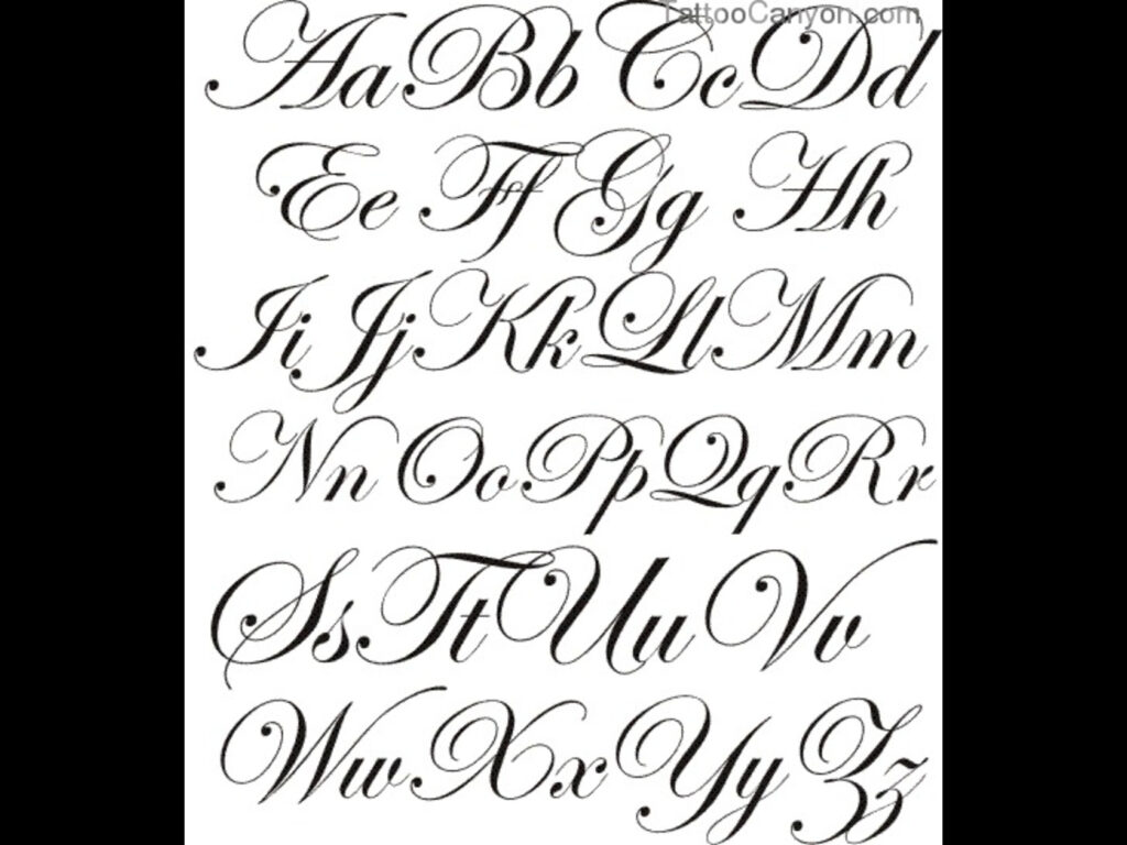Script Fonts Alphabet Images Cursive Tattoo – Kingandsullivan Script Fonts Alphabet Images Cursive Tattoo – Kingandsullivan