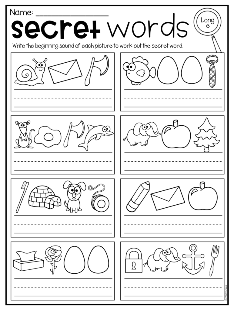 Secret Words Worksheets   Cvc, Short Vowels And Long Vowels