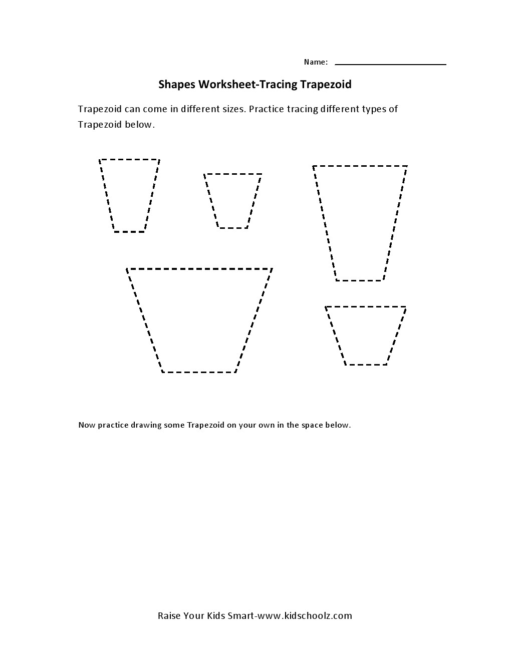 Shape Tracing Worksheets To You. Shape Tracing Worksheets
