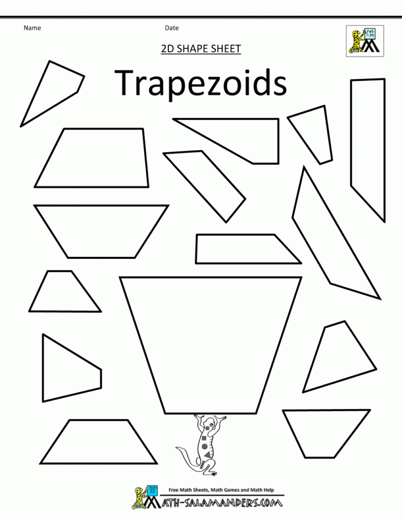 Shapes Clip Art First Grade 2D Shapes