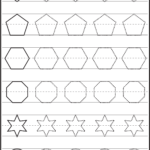 Shapes | Tracing Worksheets Preschool, Shape Tracing