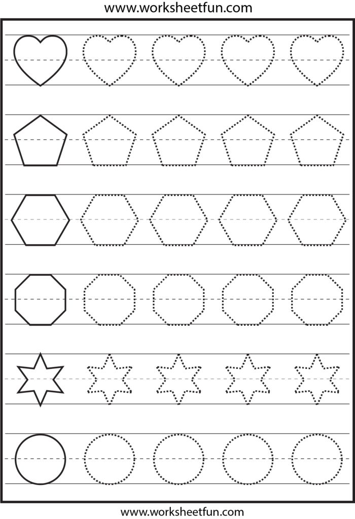 Shapes | Tracing Worksheets Preschool, Shape Tracing Shapes | Tracing Worksheets Preschool, Shape Tracing