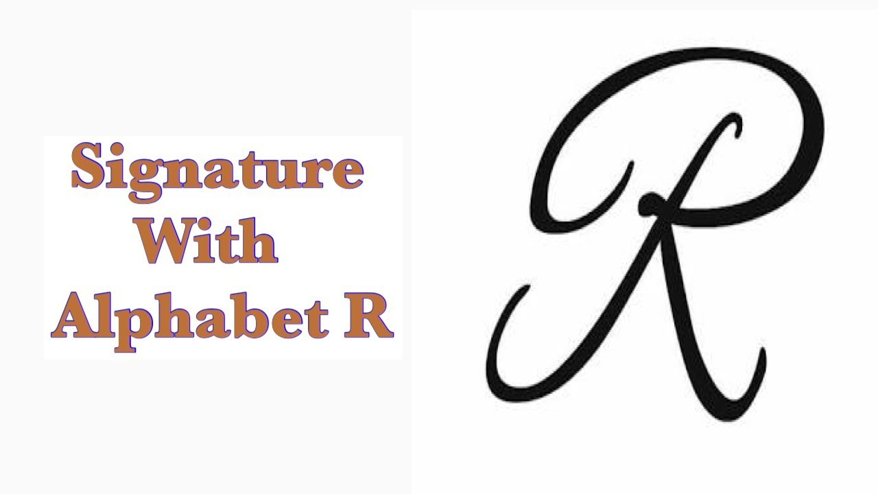 Signature With Alphabet R || R Alphabet Signs || Simple Signatures