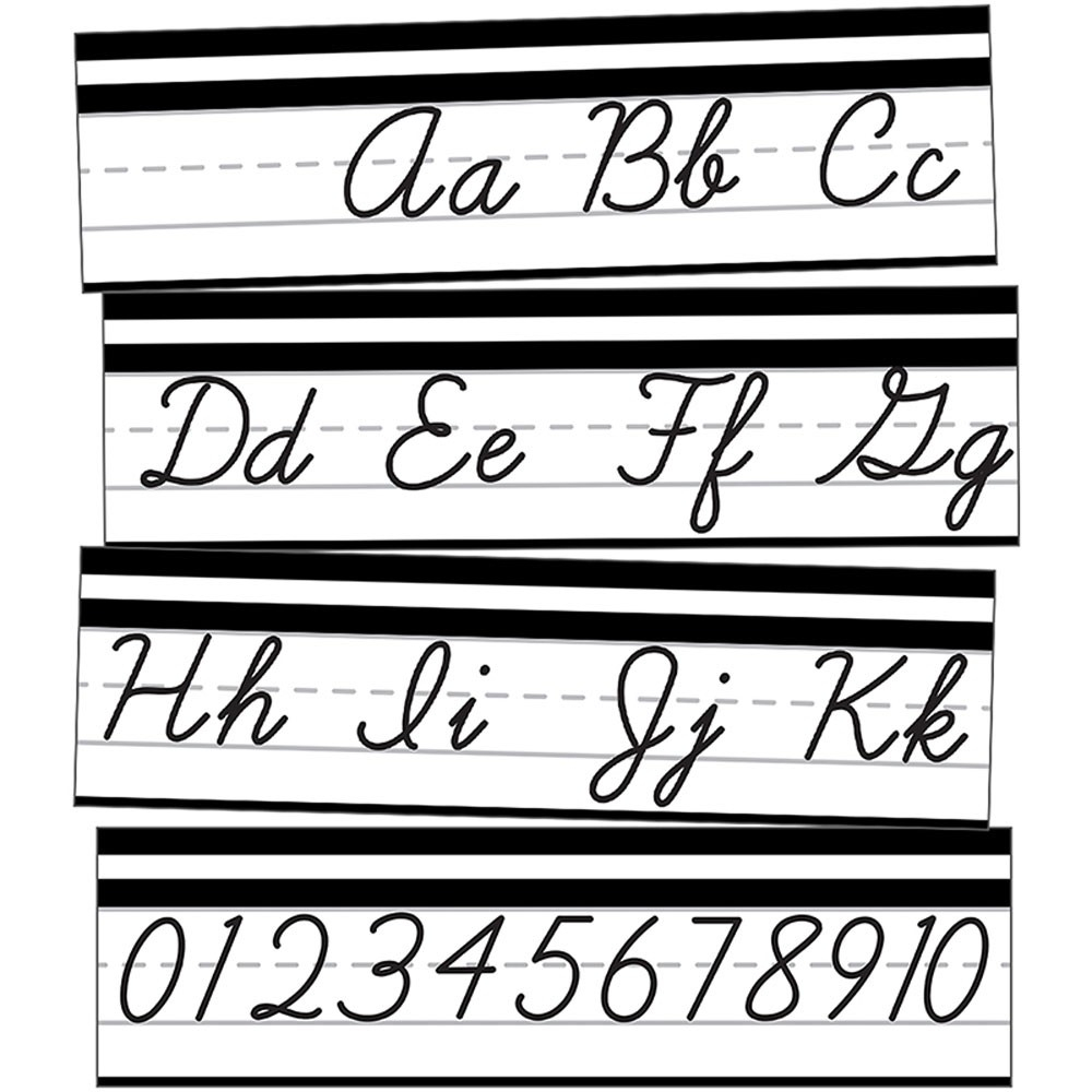 Simply Stylish Alphabet Line: Cursive Mini Bulletin Board Set Simply Stylish Alphabet Line: Cursive Mini Bulletin Board Set