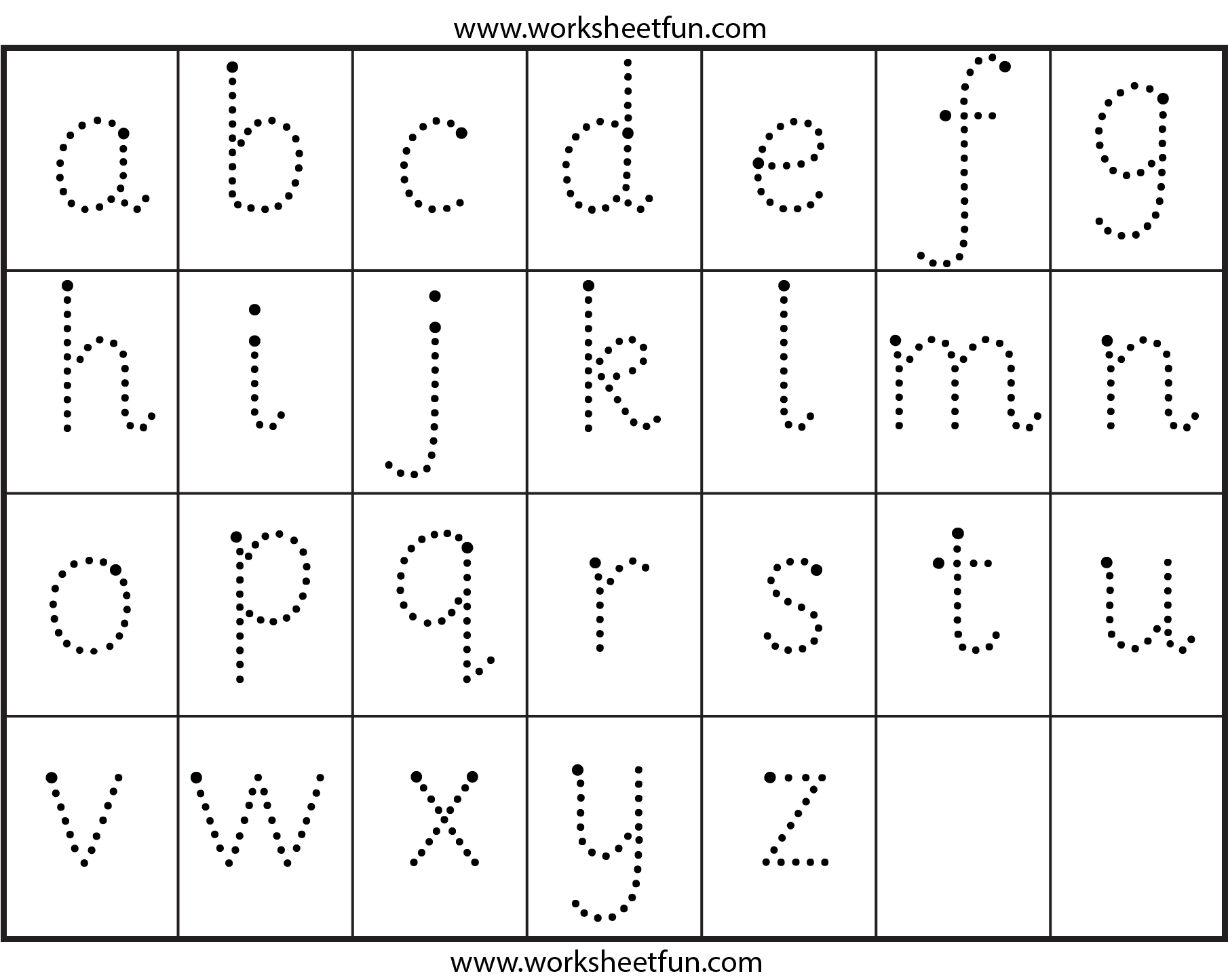 Small Letter Tracing … | Letter Tracing Worksheets, Tracing