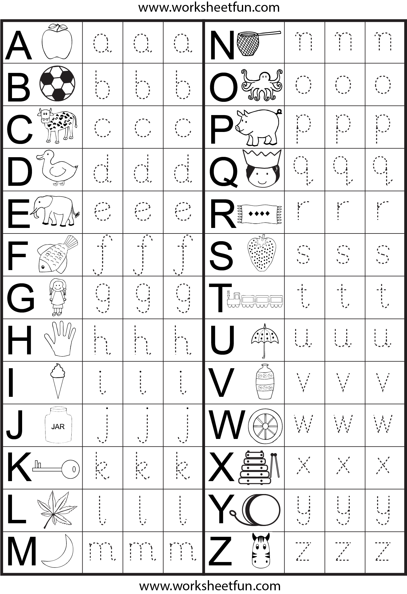Small Letter Tracing Worksheet | Kindergarten Worksheets in Alphabet Worksheets For Nursery Class
