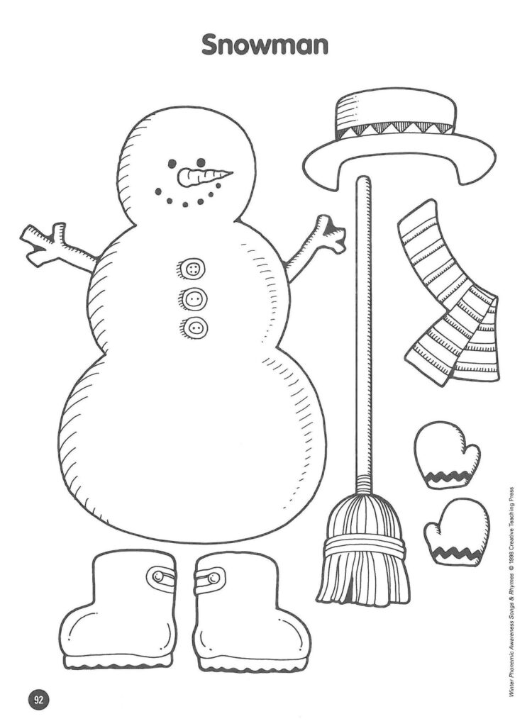 Snowmen At Work Writing Activity First Grade 1St Activities