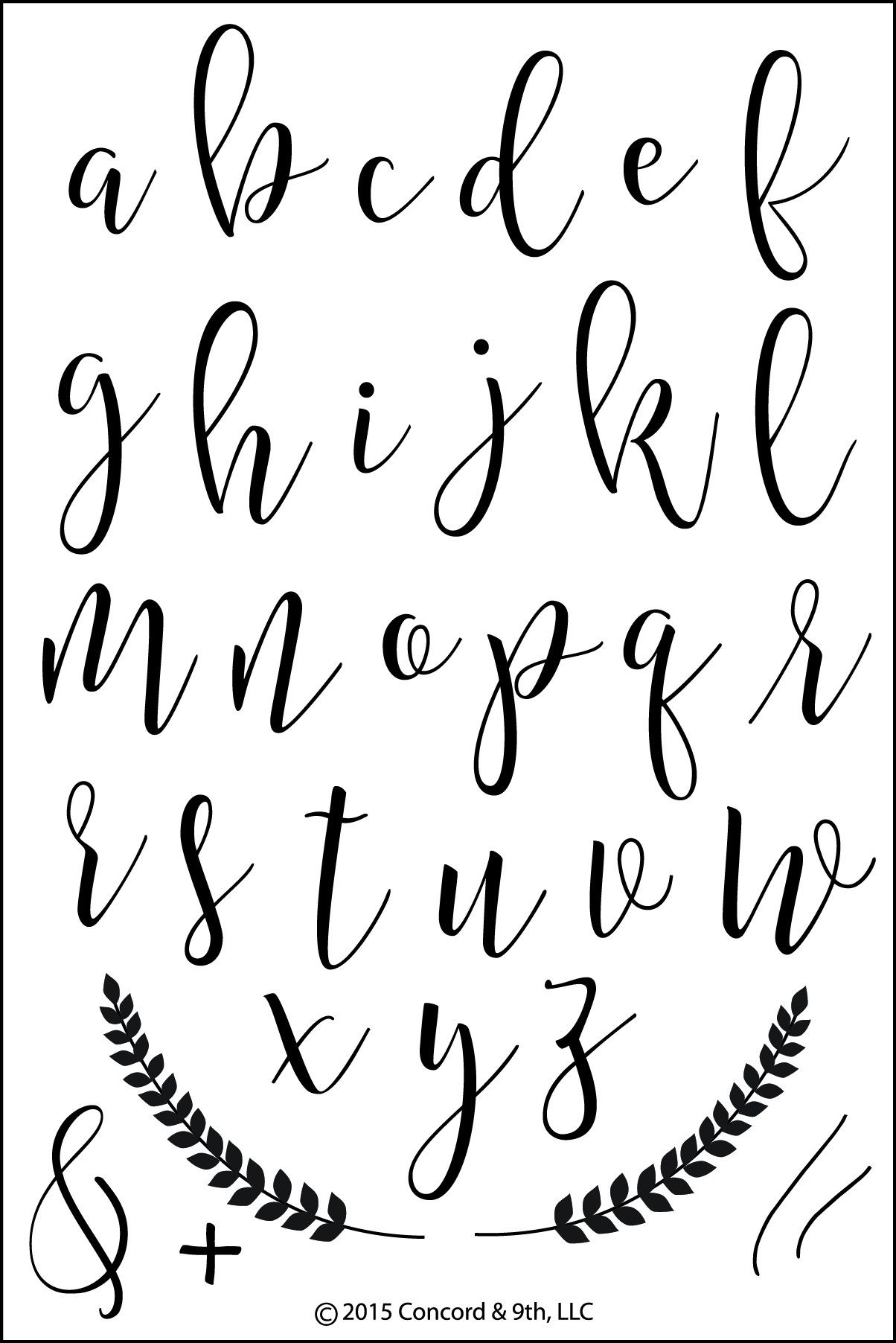 Sophisticated Script Stamp Set | Lettering, Lettering