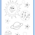 Space Trace Worksheet | Preschool Math Worksheets, Space