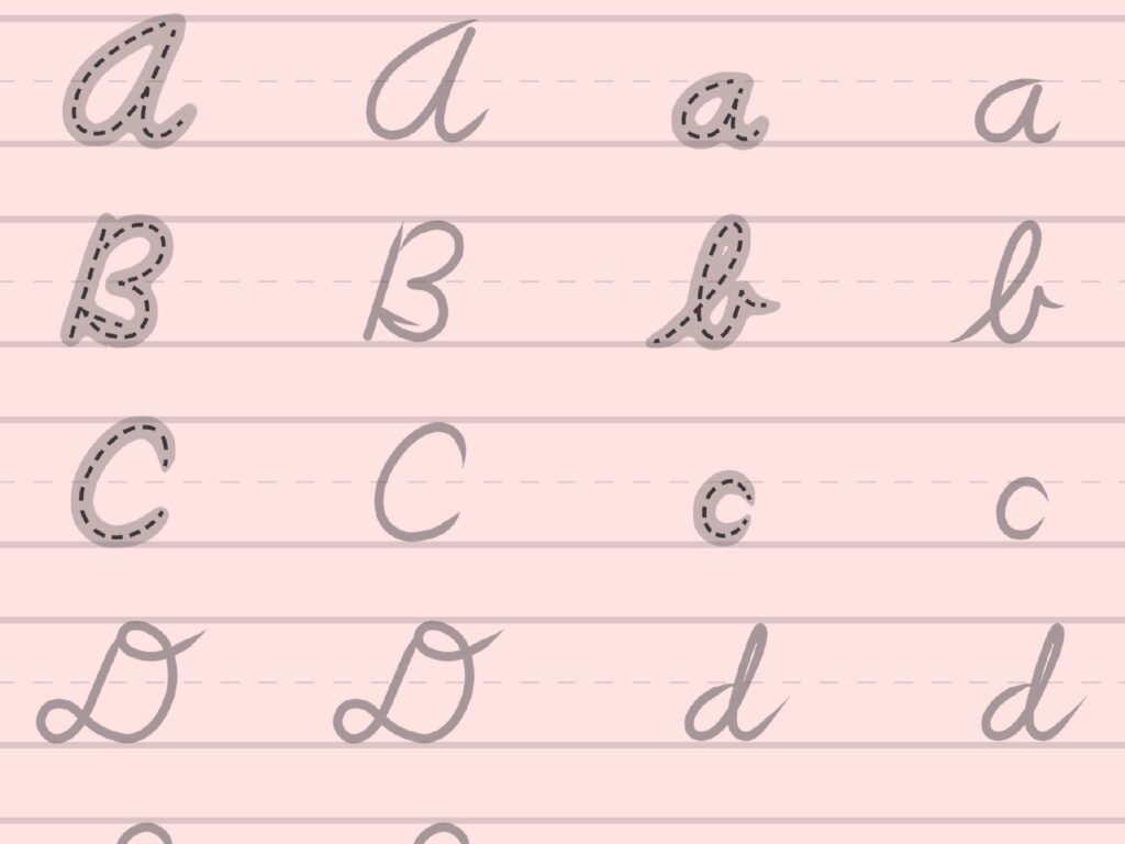 Splendi Free Printable Cursive Letters Picture Inspirations