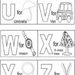 Splendi Printable Alphabet Coloring Pages Picture Inside Alphabet Colouring Worksheets For Preschoolers