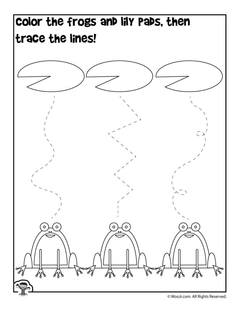 Spring Tracing Preschool Worksheet | Woo! Jr. Kids Activities Spring Tracing Preschool Worksheet | Woo! Jr. Kids Activities